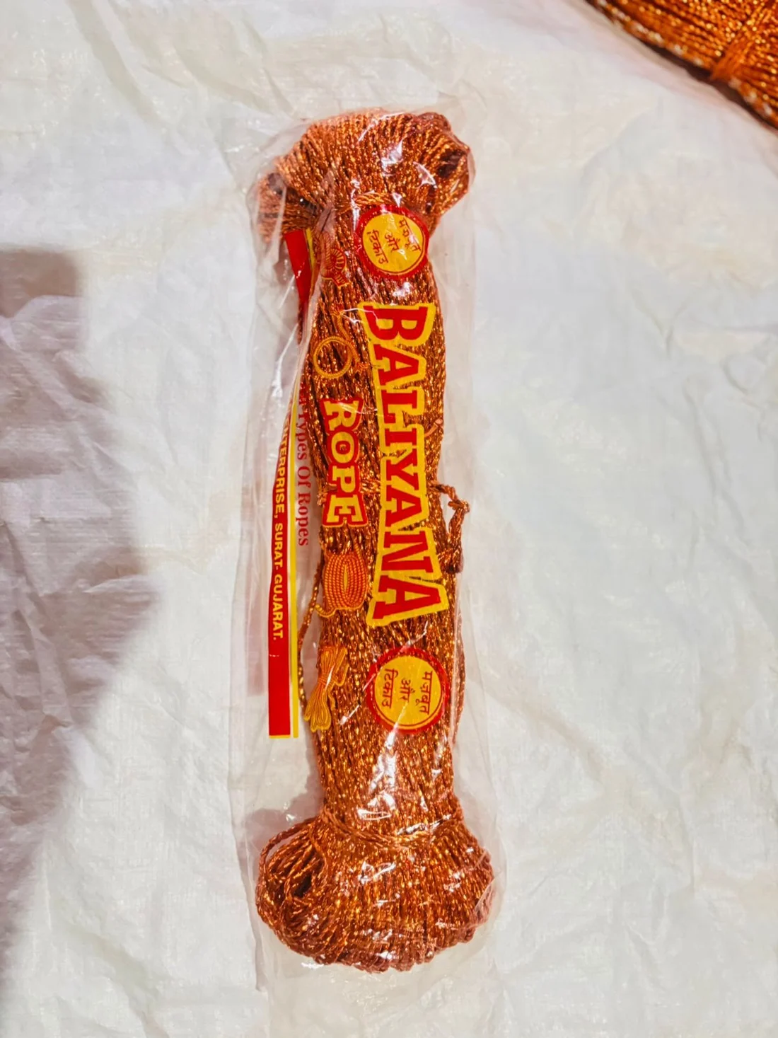 Copper golden rope bundle supplied in bulk from Bhestan, Surat